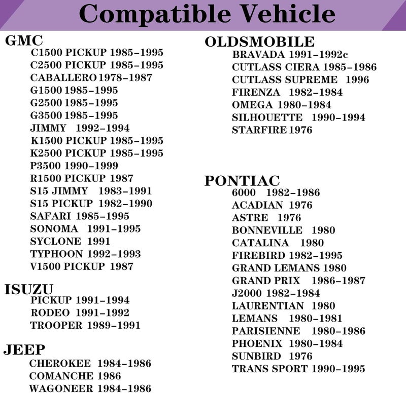 LYNSHINE 19313317 V178 Positive Crankcase Ventilation PCV Valve Ford Buick，Cadillac，Checker Marathon，Chevrolet，Gmc，Isuzu，Jeep，Oldsmobile Bravada，Pontiac，2.5L 2.8L 3.1L 3.4L 4.3L 5.0L 5.7L - Image 3